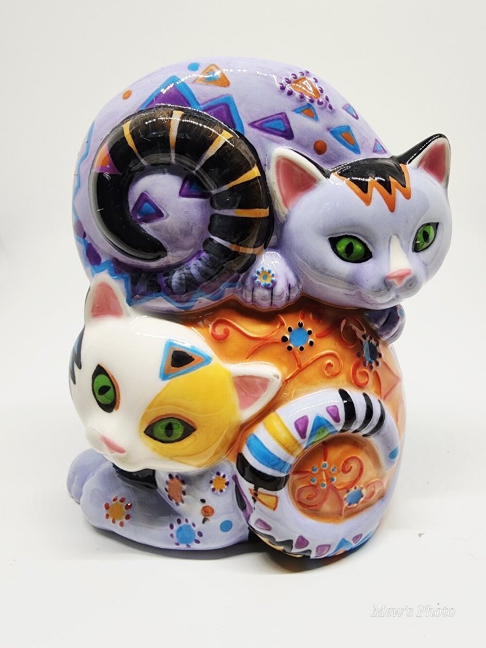 Vintage - Kleo Kats Cat Kitten Figurine Kuddle Kats Cuddle Cats Vase